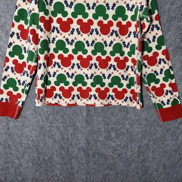 Disney Hanna Andersson Pajama Shirt Xl Mickey Mouse Christmas Organic Cotton - Picture 8 of 8